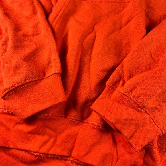 Y2K Illinois Fighting Illini Sweatshirt Adult Extra Extra Large Orange Hoodie - Picture 2 of 13